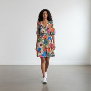 Vionic Multicolor Floral Mini Dress